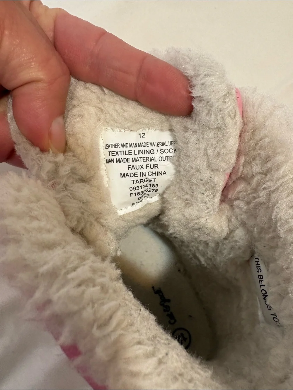 Cat & Jack Pink Faux-Fur Winter Snow Boots